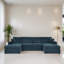 Canapé modulaire en U rembourré 120,02 "avec méridienne pour le salon-437953754
