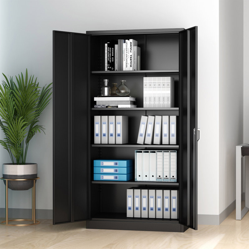 Arether 36 " Wide 4 - Shelf Storage Cabinet with