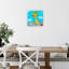 «Blue Super Animal Girafe», impression sur toile 24 x 24 po