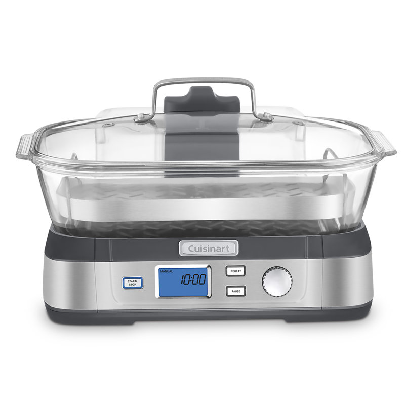 Cuiseur à vapeur en verre numérique cuisinart cookfresh™, Noir