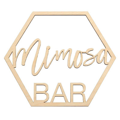 Décoration murale bar mimosa