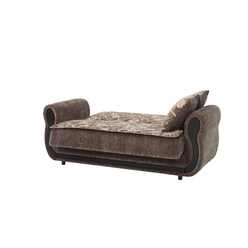 Herfriede Upholstered 69.7'' Sleeper Sofa, Gray Chenille