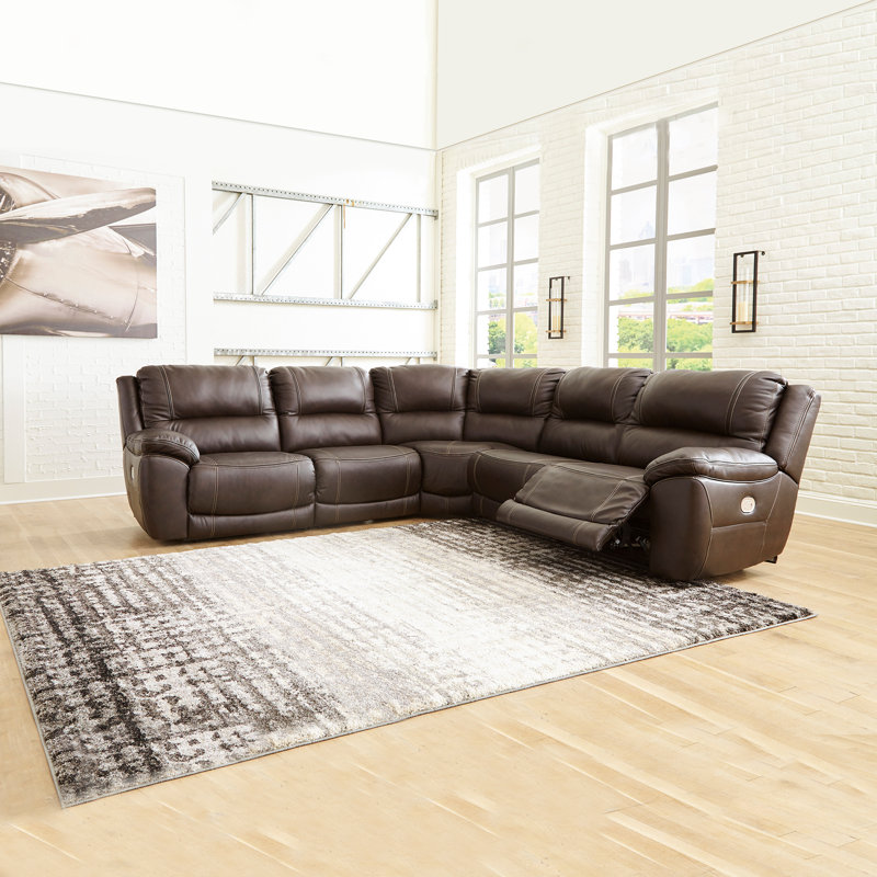 Canapé modulaire inclinable de 110 po Dunleith
