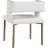 Caleb Upholstered Arm Chair in White-1340750130