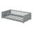 Twin Floor Bed Frame With Rails And Built-In Book Rack-119401217