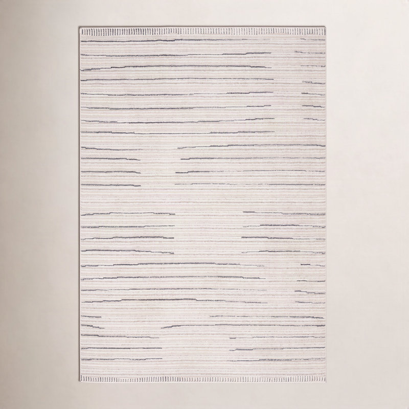 Vibe by Union Rustic Loehrke Powerloomed Area Rug, Rectangle 5' x 8'