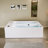 78 In. X 55 In. Dual Zone Cold Plunge - Ozone - Chiller - Heater And 20 Jets Whirlpool Bathtub - Thermostat In White