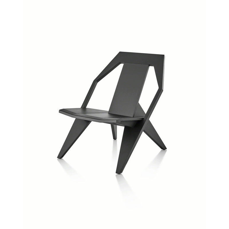 Medici Solid Wood Adirondack Chair, Black