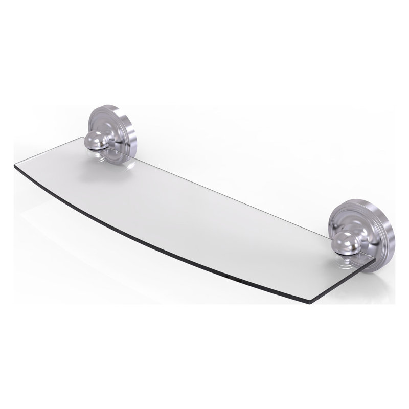 Gober Bracket Shelf, 18", Satin Chrome