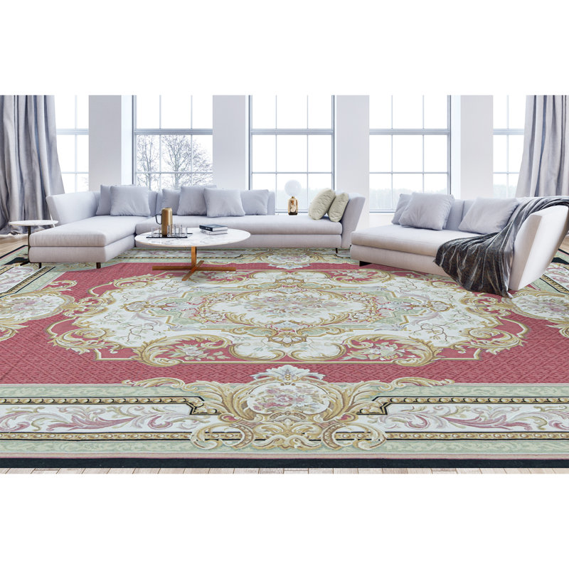 Aubusson Wool Oriental Area Rug