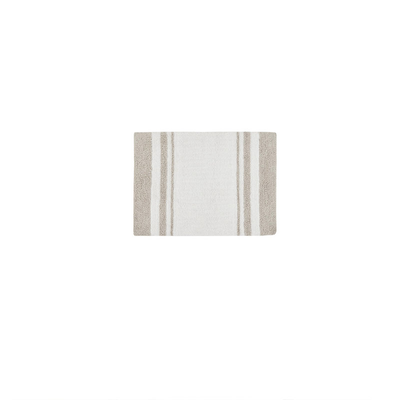 Reversible Striped Bath Rug