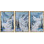 «Snowy Mountain», scène de chambre à coucher rustique, décoration murale, pin, toile, encadrée, œuvre d'art de la chambre principale, 3 pièces-294119338-294119343
