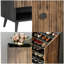 Armoire à chaussures rustique avec rangement à 7 niveaux brun et noir rustique l 28,76 po x P 14,58 po x H 43,34 po-1922970113