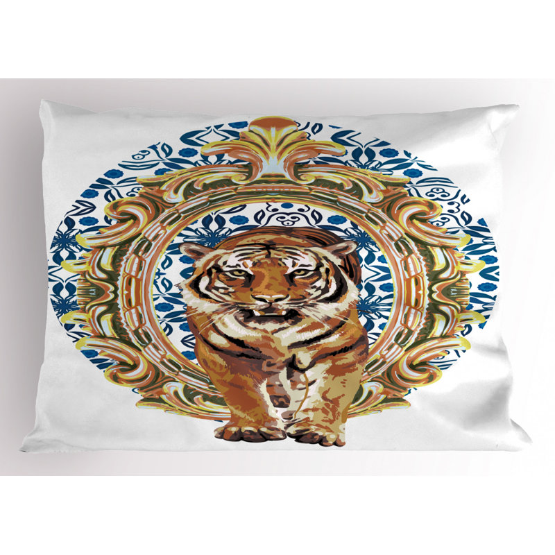 Tiger Polyester Sham Set, Twin