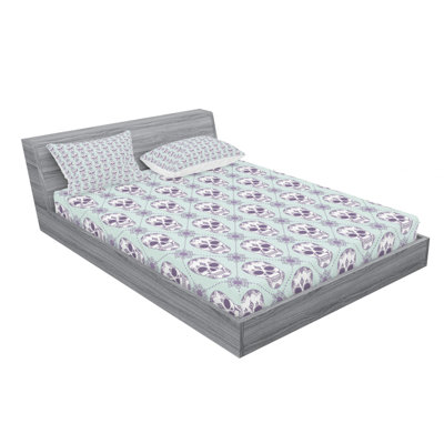 Sugar Skull Microfiber Sheet Set