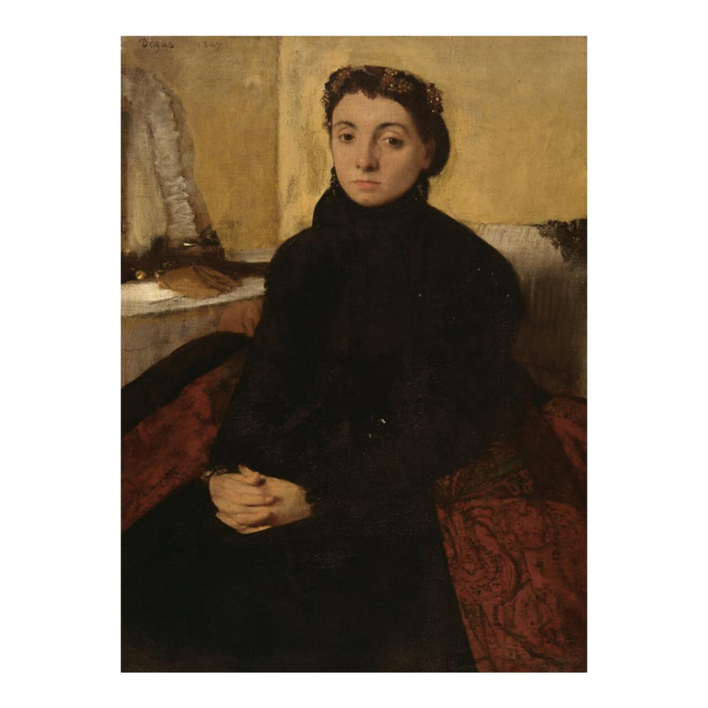 «Madame Gaujelin» par Edgar Degas - Impression giclée, H 20 po x l 16 po