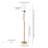 Frieda 54.5'' Torchiere Floor Lamp-2014879599-2033061665