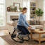 Fauteuil de posture ergonomique à bascule ergonomique avec coussin épais et rembourré pour poste de travail-2134853101