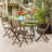 Amaure 4 - Person Acacia Wood Patio Dining Set with Rectangular Table-990794712