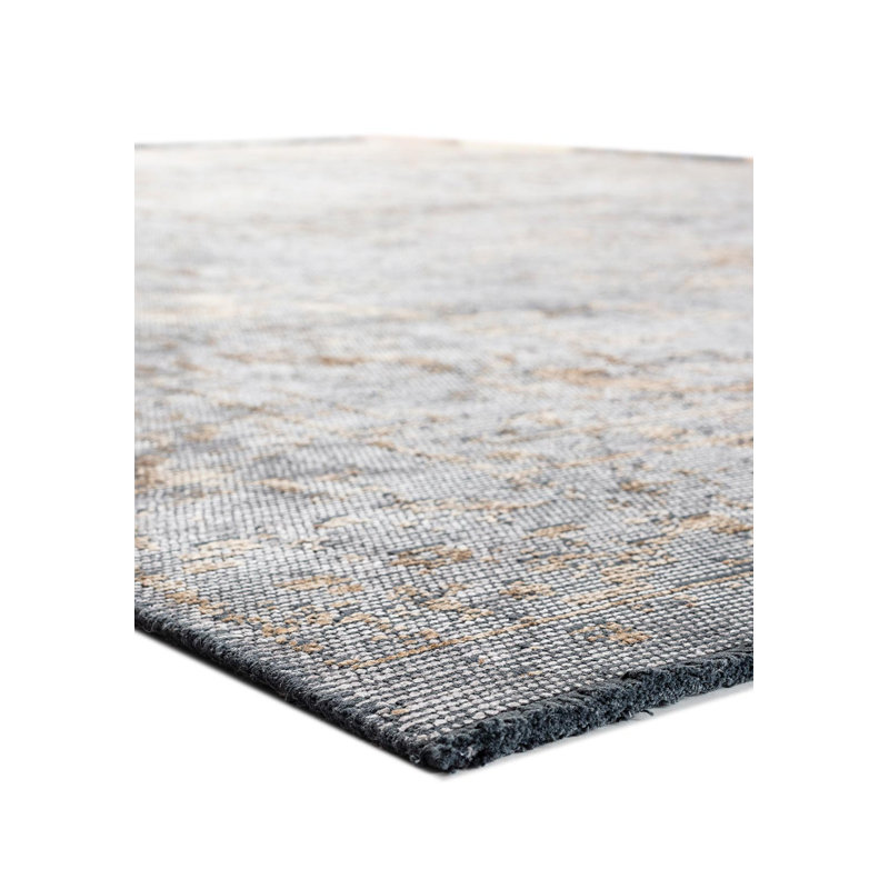 Rapture Abstract Area Rug in Gray, Rectangle 6'7" x 8'3"