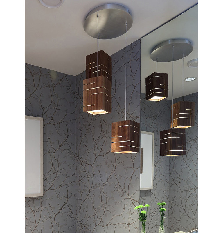 Claudo 1 - Light Pendant, Walnut, 3500K