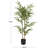 Faux Foliage Bamboo Indoor Outdoor Green Artificial Tree with Black Pot