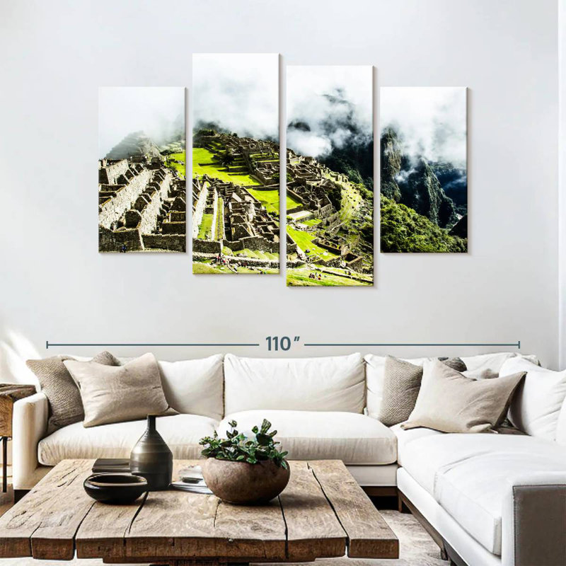 Lilie, ville inca du Machu Picchu, H 54 po x l 84 po
