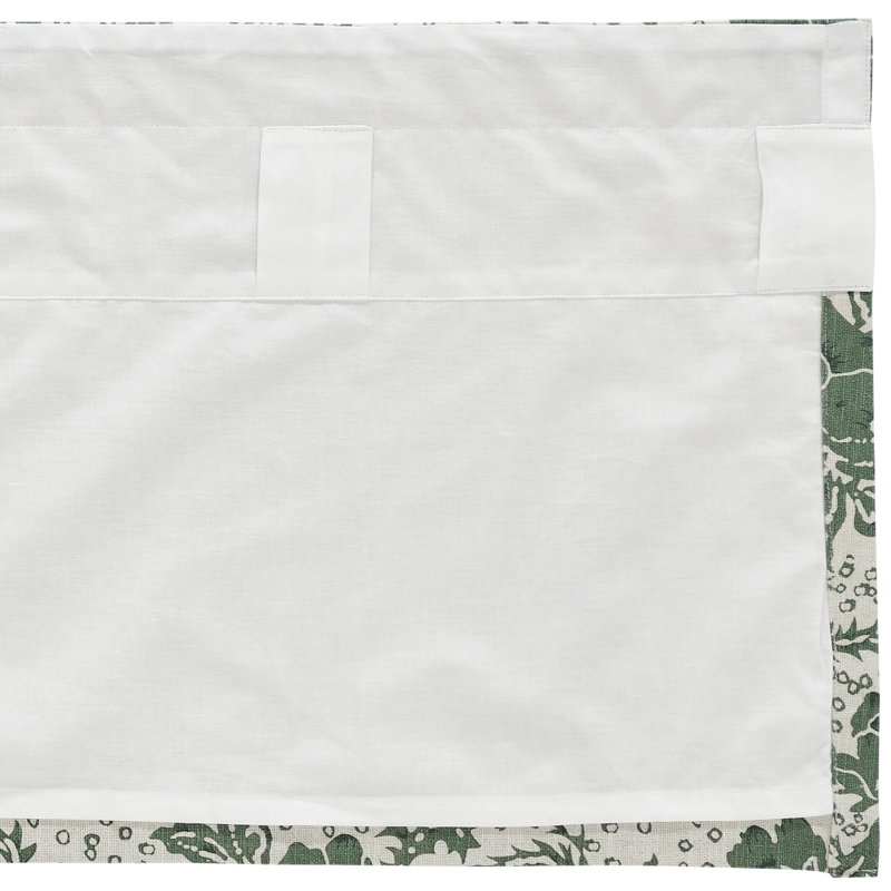 Cantonnière sur mesure en coton Axminster, H 16 po x l 72 po