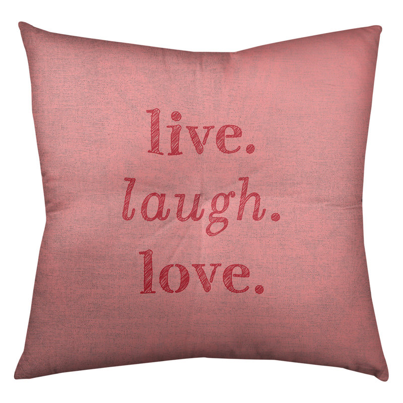 Reversible Throw Pillow, 30" H x 30" W, Red