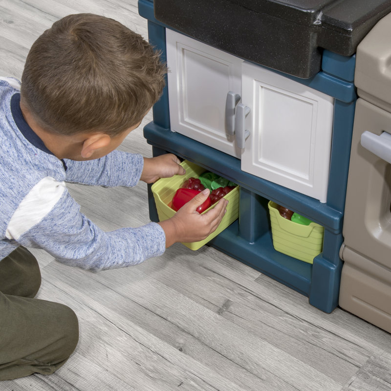 Step2 Modern Metro Toddler Pretend Play Toy Kitchen Set 