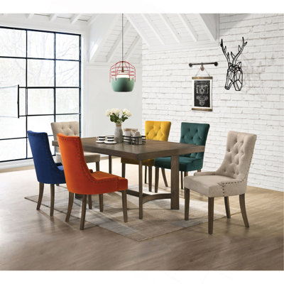 Farren Weathered Oak Finish 11 Pcs Dining Room Set