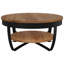 Table basse vidaXL Brun miel et noir