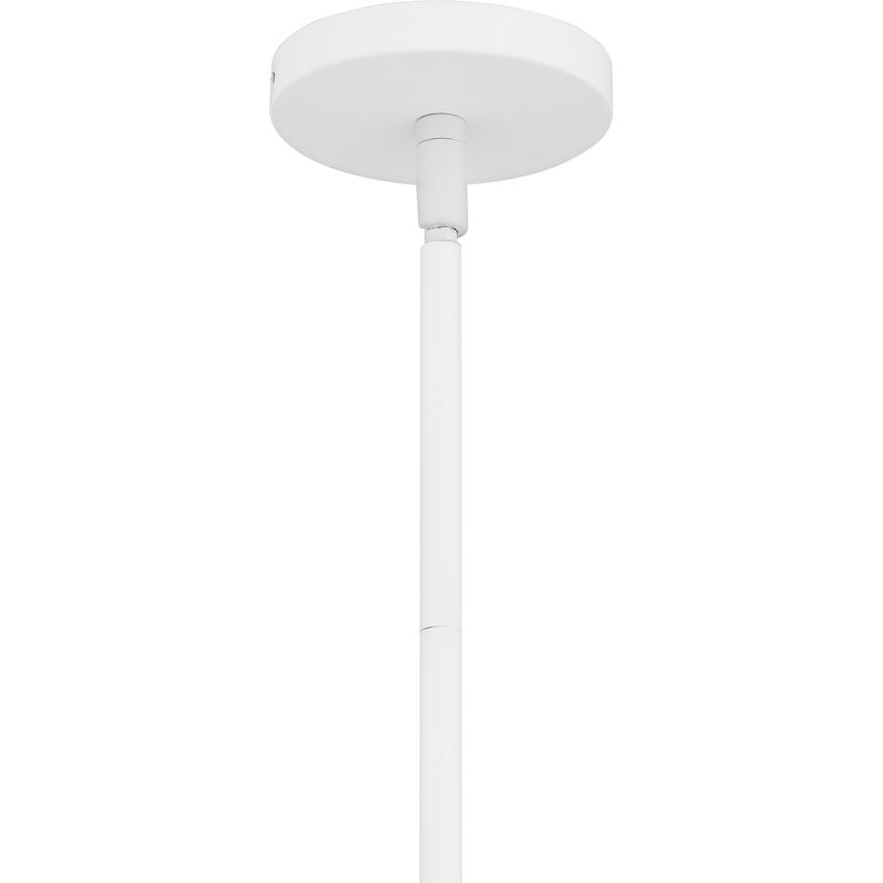 Lumi Brushed Weathered Pendant, 14" H x 24" W x 24" D, White, 3