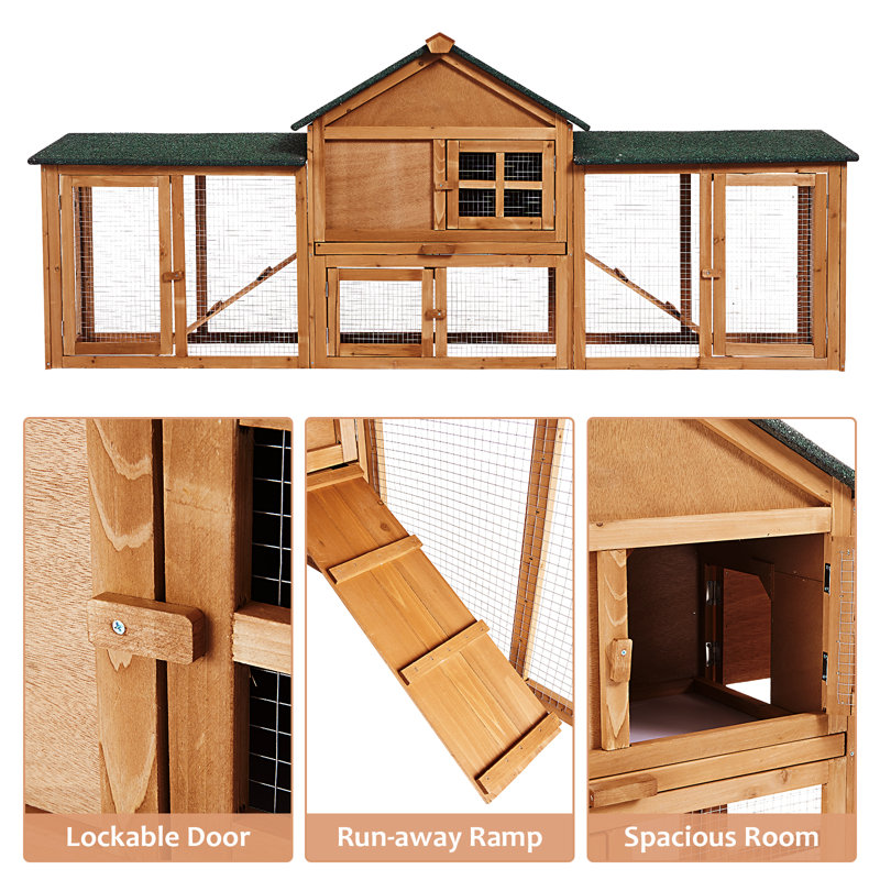 Emilea Chicken Coop with Chicken Run
