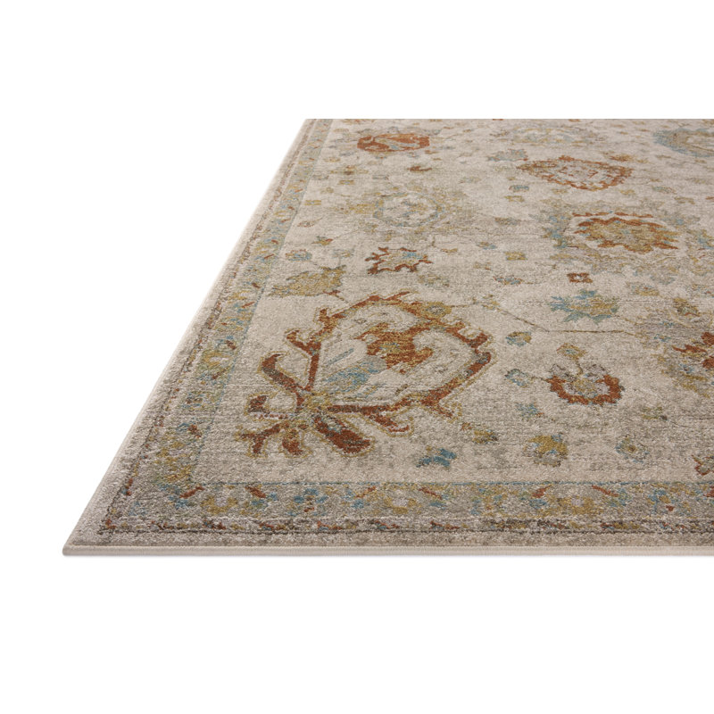 Magnolia Home by Joanna Gaines Mona Oatmeal / Multi Area Rug, Rectangle 7'6" x 10'
