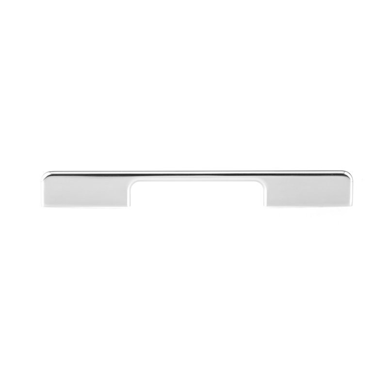 Poignée barre 5 1/32 po en aluminium, Chrome / faible lustre