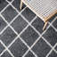 Tapis géométrique gris foncé / ivoire Aravella-1186420862