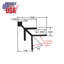 Caniveau d'extérieur en aluminium anodisé transparent de 3/4 po de 90 po Outwater de 72 po de long (paquet de 10)