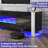 Bhhatu 70" TV Stand with Electric Fireplace Included, All Black-99357220-98876980