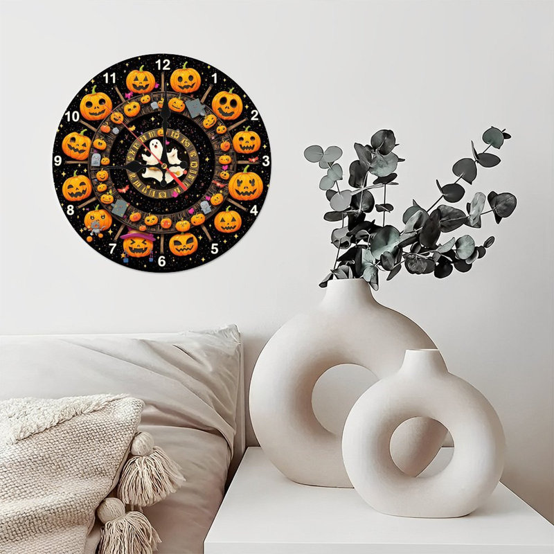 Horloge d'Halloween nuit d'Halloween
