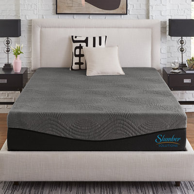 Slumber Solutions Medium Charcoal Infused Memory Foam Mattress