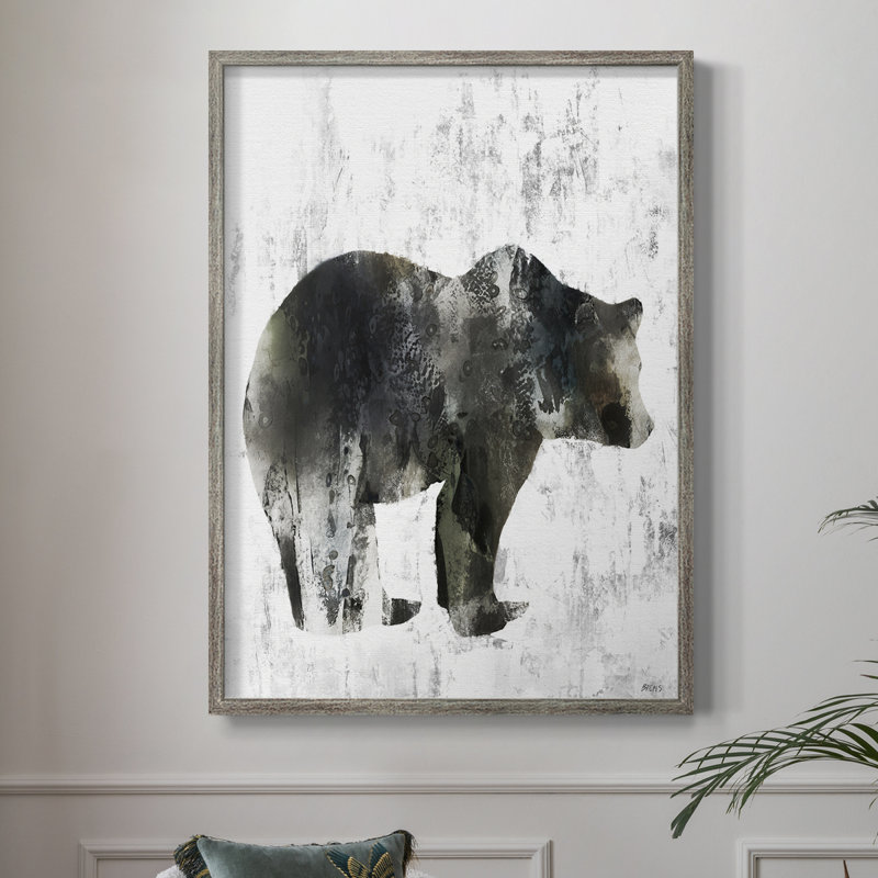 Bear Totem Framed Print - Solid Wood