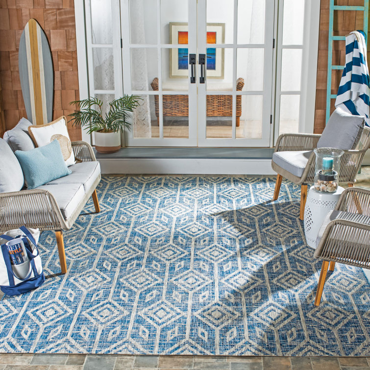 Colwart Performance Ikat Indoor/Outdoor Area Rug