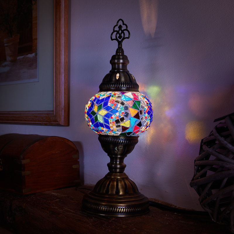 Karlie Metal Lighting Lamp, Blue/Yellow/Green