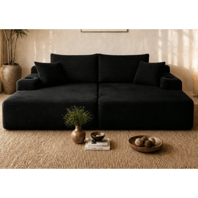 NEW1-69" Cloud Sectional Couch, L-Shape Chaise with R-Shape Chaise with Deep Seat and Comfortable 2 Seater Couch for Modern Living Room