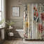 Edgy Florals - Premium Shower Curtain-1731788826