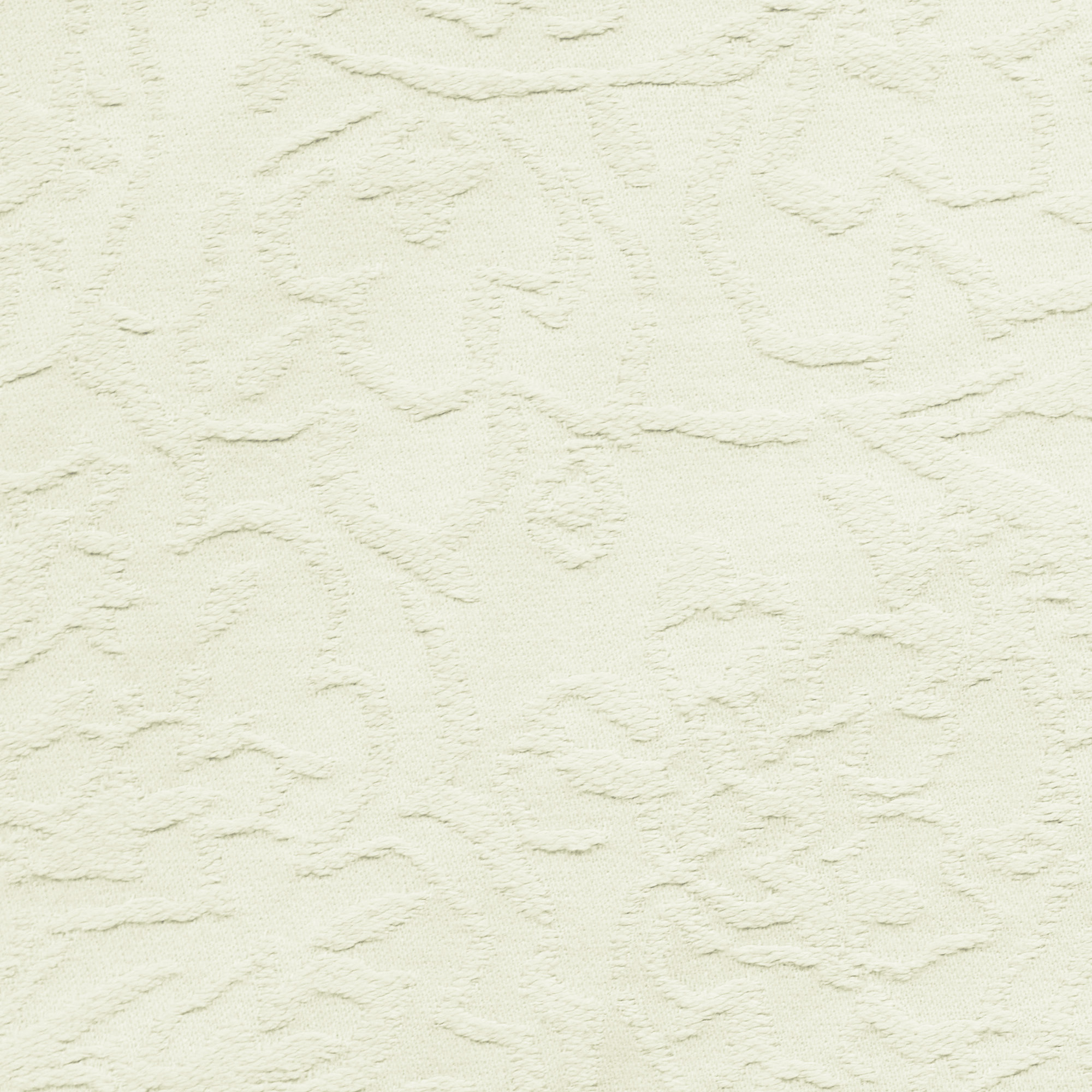 Rod Pocket/Back Tab Single Lining Cotton Matelesse, Cream, 50" W x 84" L