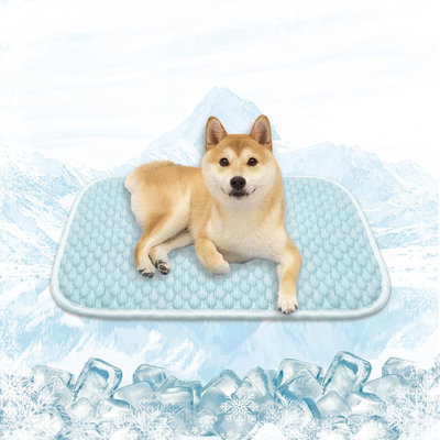 Tapis de couchage pour chien et tapis de refroidissement pour animal - surface à bulles respirante