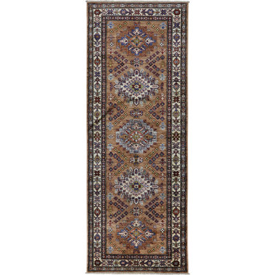 Chocolate Runner Super Kazak 2'6" x 6'9"