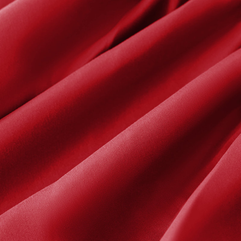 Super Soft Extra Deep Pocket Microfiber Brushed Fitted Sheet, Kingsize (5'), Red